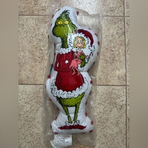 Pottery barn Grinch and Cindy Lou Who Plush Pillow